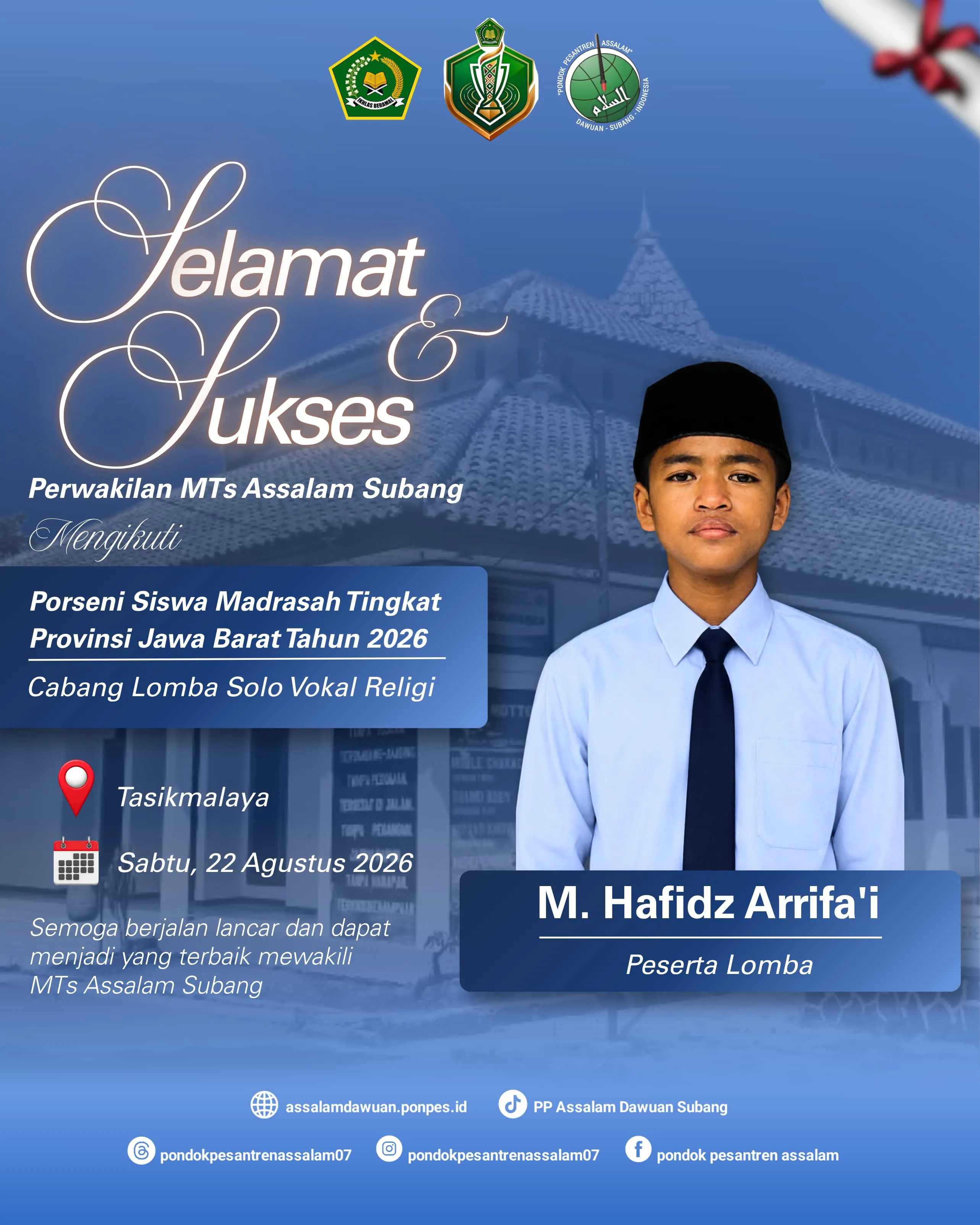 Langkah Menuju Jawa Barat: MTs Assalam Subang Utus Perwakilan Terbaik di Porseni Jabar 2026